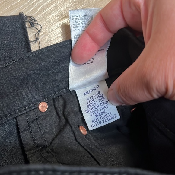 NEW! MOTHER Insider Crop Step Fray in Not Guilty SIZE 24 0824 - Picture 11 of 13